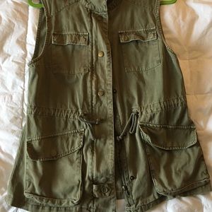 Olive Green Utility Vest